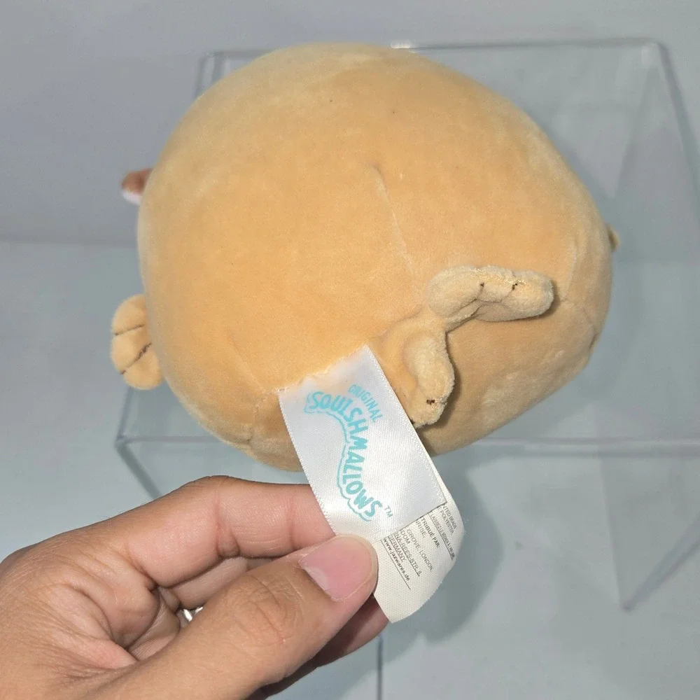 American Gifts Brown Teddy Bear Plush with Gary the Giraffe Squishmallow